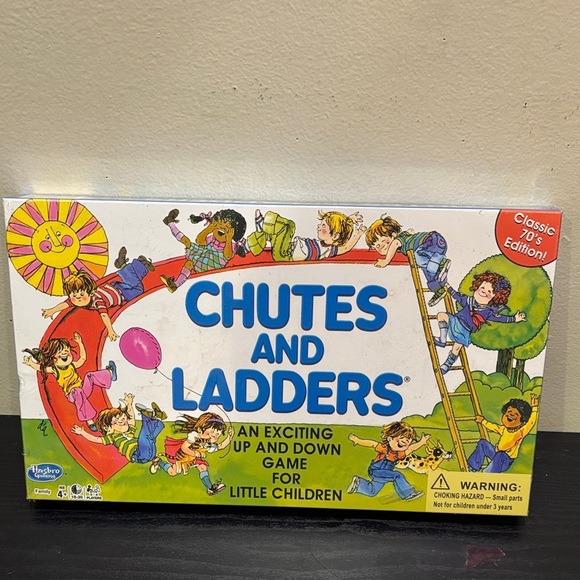 Hasbro Other - Hasbro Chutes and Ladders - Classic 70's Edition with Red and Blue